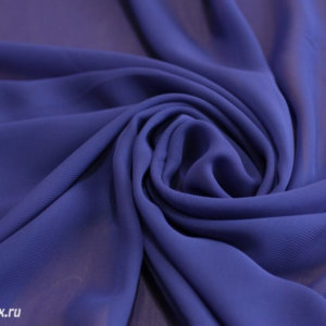 Ткань набивной
 Шифон однотонный, темно-синий
